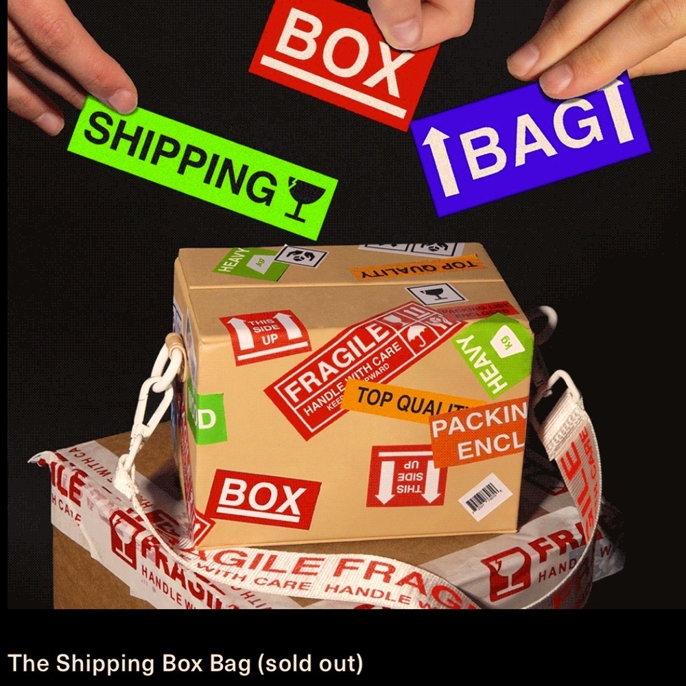 The Shipping Box Bag by Nikolas Bentel - DIY edition w/ stickers included